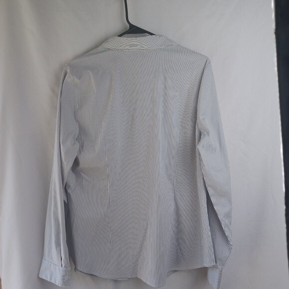 Worthington Woman's size 16 striped button down long sleeve top - Picture 2 of 5